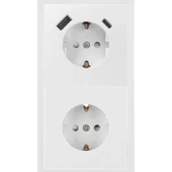 Abdeckrahmen 2-fach Sao Paulo ultraweiß