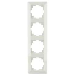 Abdeckrahmen Le Mans 4-fach alpinweiß Serie 601