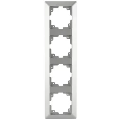 Abdeckrahmen Le Mans 4-fach silber Serie 603