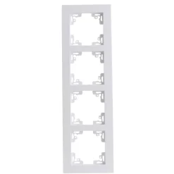 Abdeckrahmen Melbourne 702 weiß 4-fach