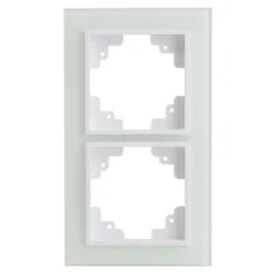 Abdeckrahmen Melbourne 2-fach Echtglas Serie 706