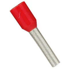 Aderendhülsen rot 1,00 mm 100 Stück mit Kunststoffkragen