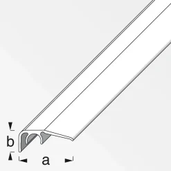 Alfer Abschluss-Profil Clipstech 12,5 mm 1m grau