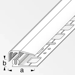 Alfer Abschlussprofil Clipstech-mini 8,5 mm 1m silber
