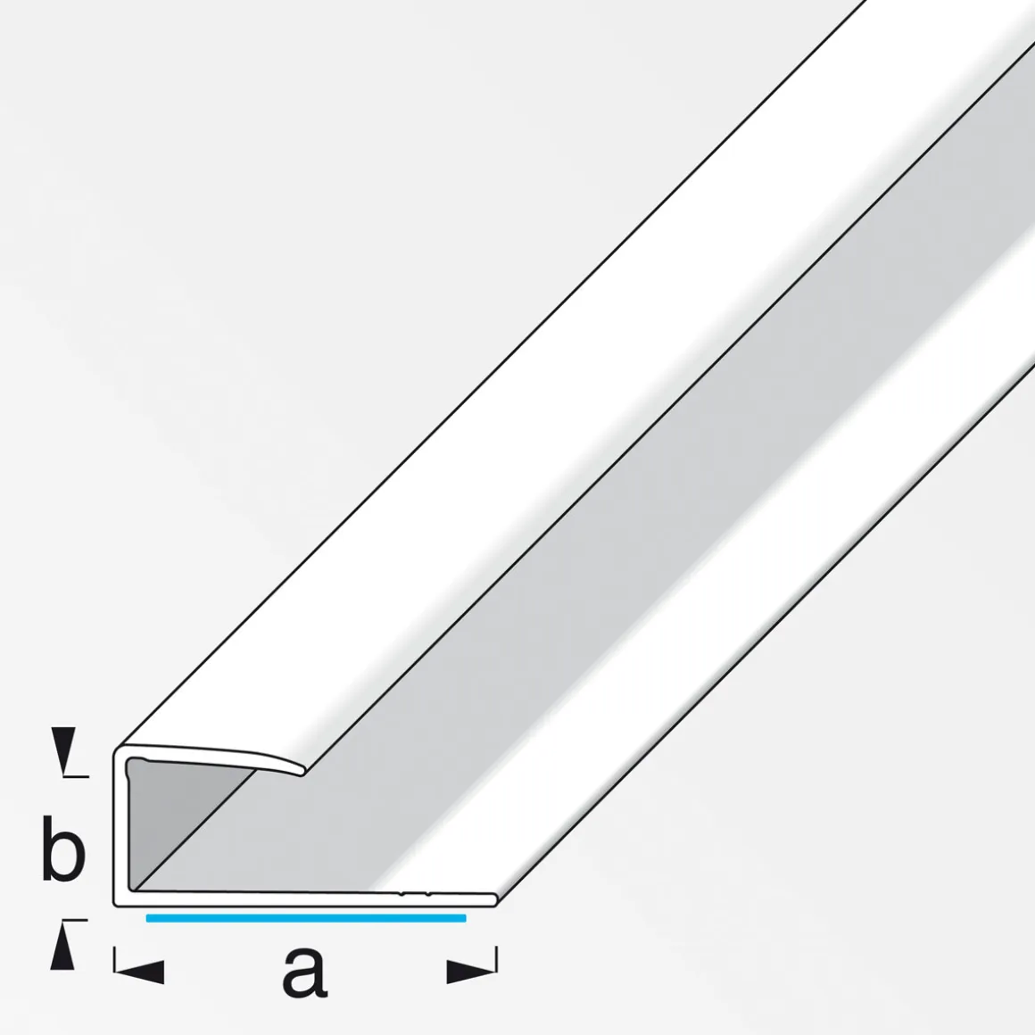 Alfer Einfass Profil 9 mm 1m PVC PVC selbstklebend buche