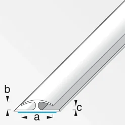 Alfer Einfass-Übergangsprofil 24 x 6 mm 1m selbstklebend braun