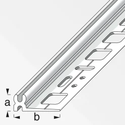 Alfer Kunststoff-Trägerprofil Clipstech 2m weiß