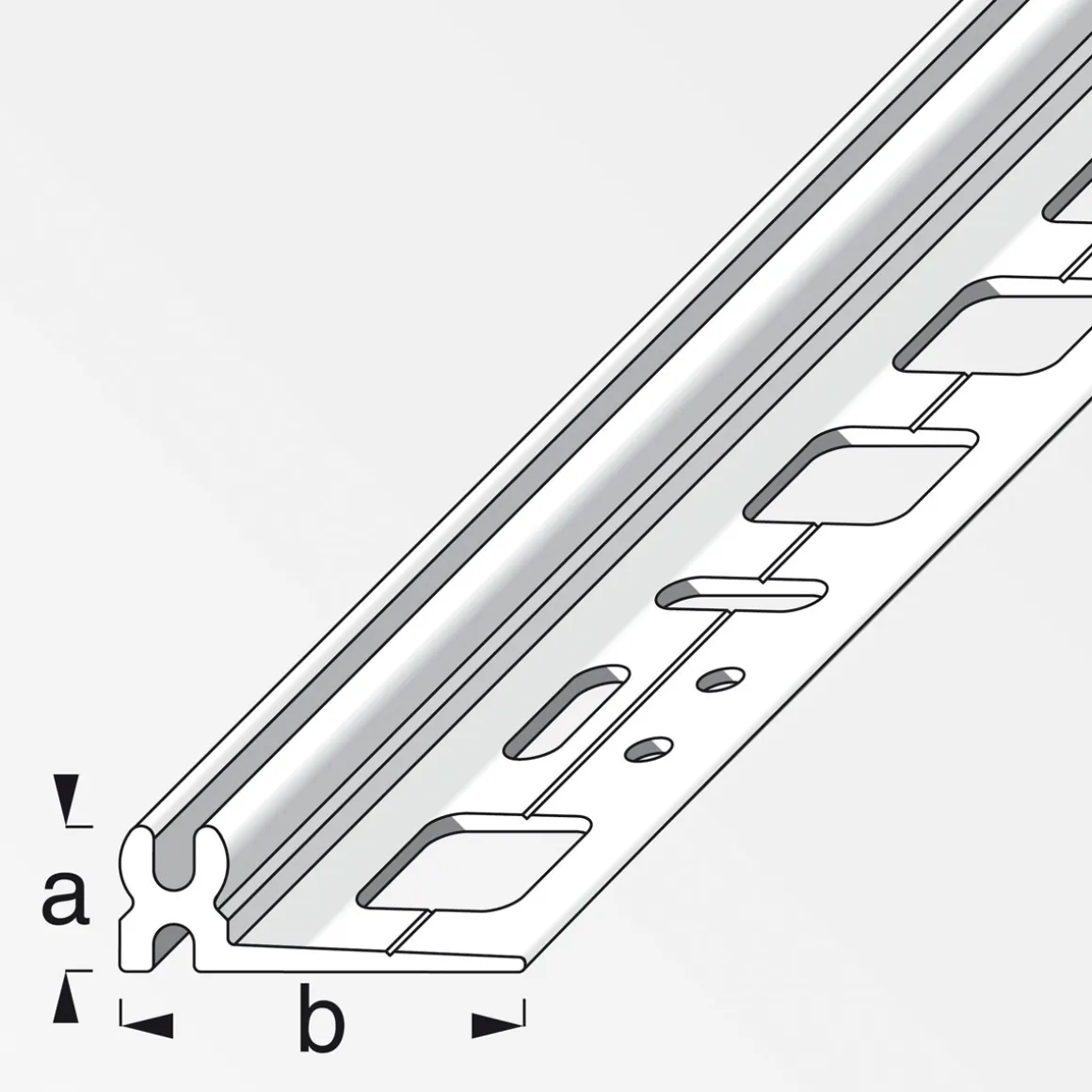 Alfer Trägerprofil Clipstech 1m braun