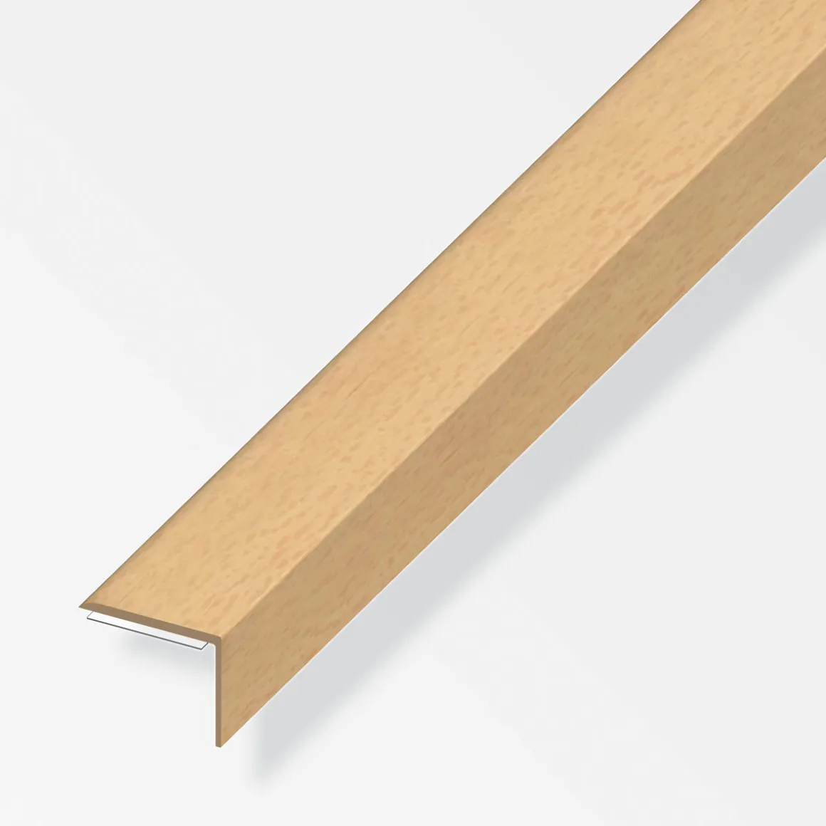 Alfer Winkel-Abschlussprofil 8 mm 1m PVC buche