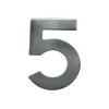 Alpertec Edelstahl-Hausnummer 5 satiniert