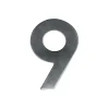 Alpertec Edelstahl-Hausnummer 9 satiniert