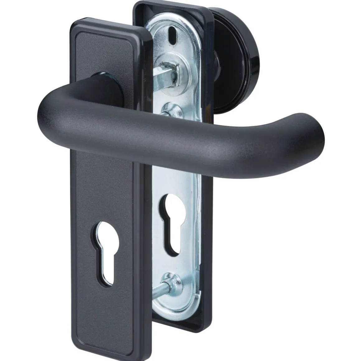 Alpertec Feuerschutzgarnitur Nylon Knopf/Drücker schwarz