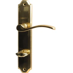 Alpertec Langschildgarnitur Lori-LS für WC poliert ohne Feder