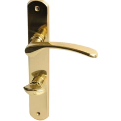 Alpertec Langschildgarnitur Amos-LS für WC poliert 78 mm