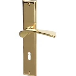 Alpertec Langschildgarnitur Nelson-LS poliert 72 mm