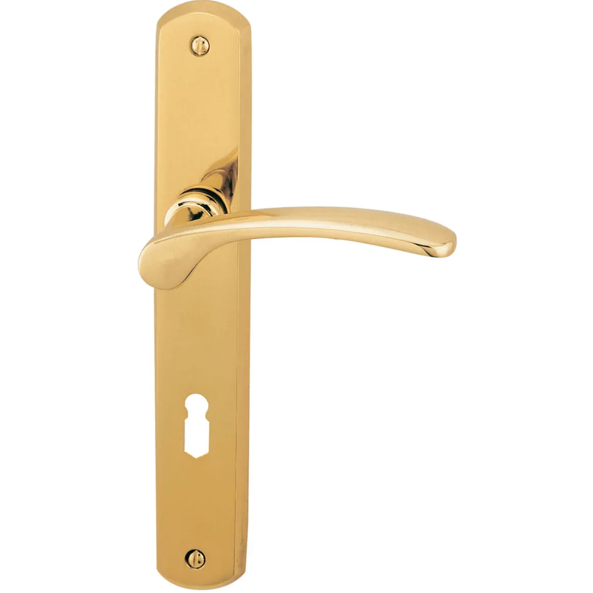 Alpertec Langschildgarnitur Amos-LS poliert