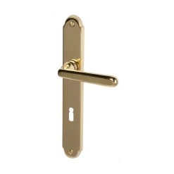 Alpertec Langschildgarnitur Wien-LS poliert 72 mm