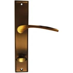 Alpertec Langschildgarnitur Nelson-LS für WC brüniert 78 mm