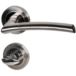 Alpertec Rosettengarnitur Lena-R Messing Bi-Colour WC