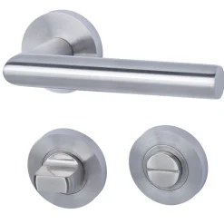 Alpertec Rosettengarnitur Solid 10-R für WC satiniert