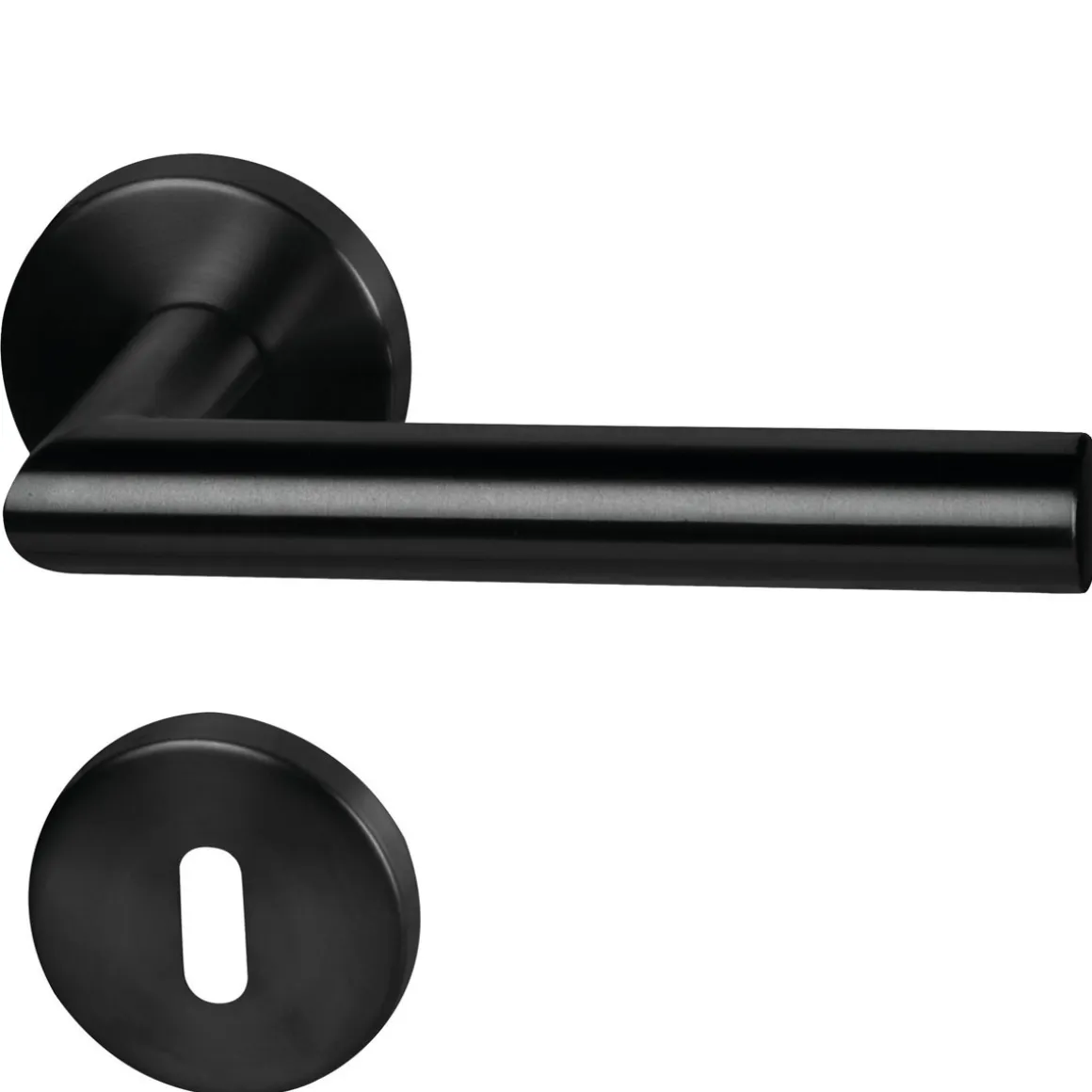 Alpertec Rosettengarnitur Fair I schwarz Durchmesser 52 mm