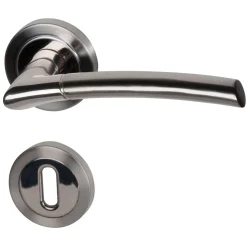 Alpertec Rosettengarnitur Lena-R Messing Bi-Colour BB