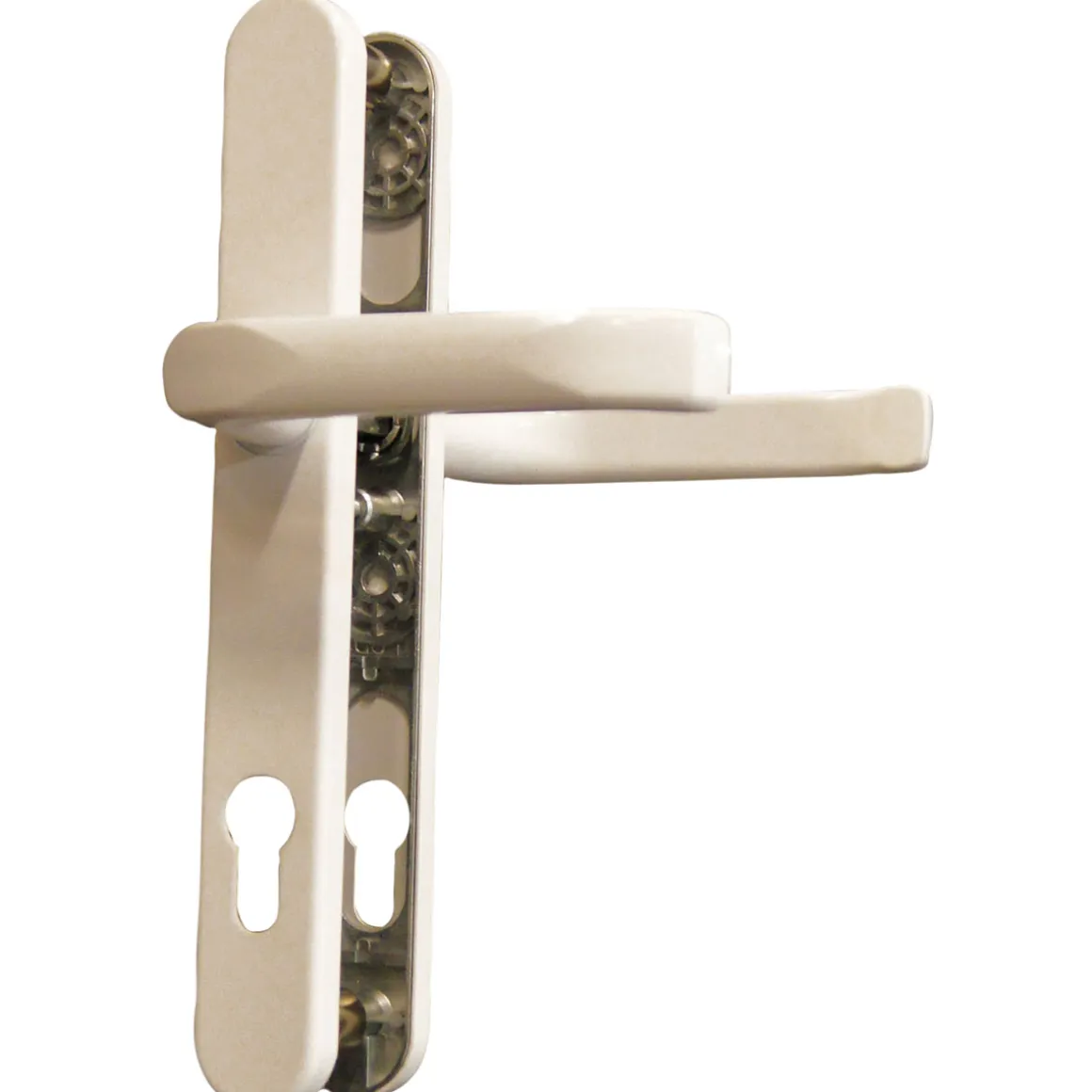 Alpertec Schmalrahmengarnitur Oval 8/92 mm Dr/Dr weiß