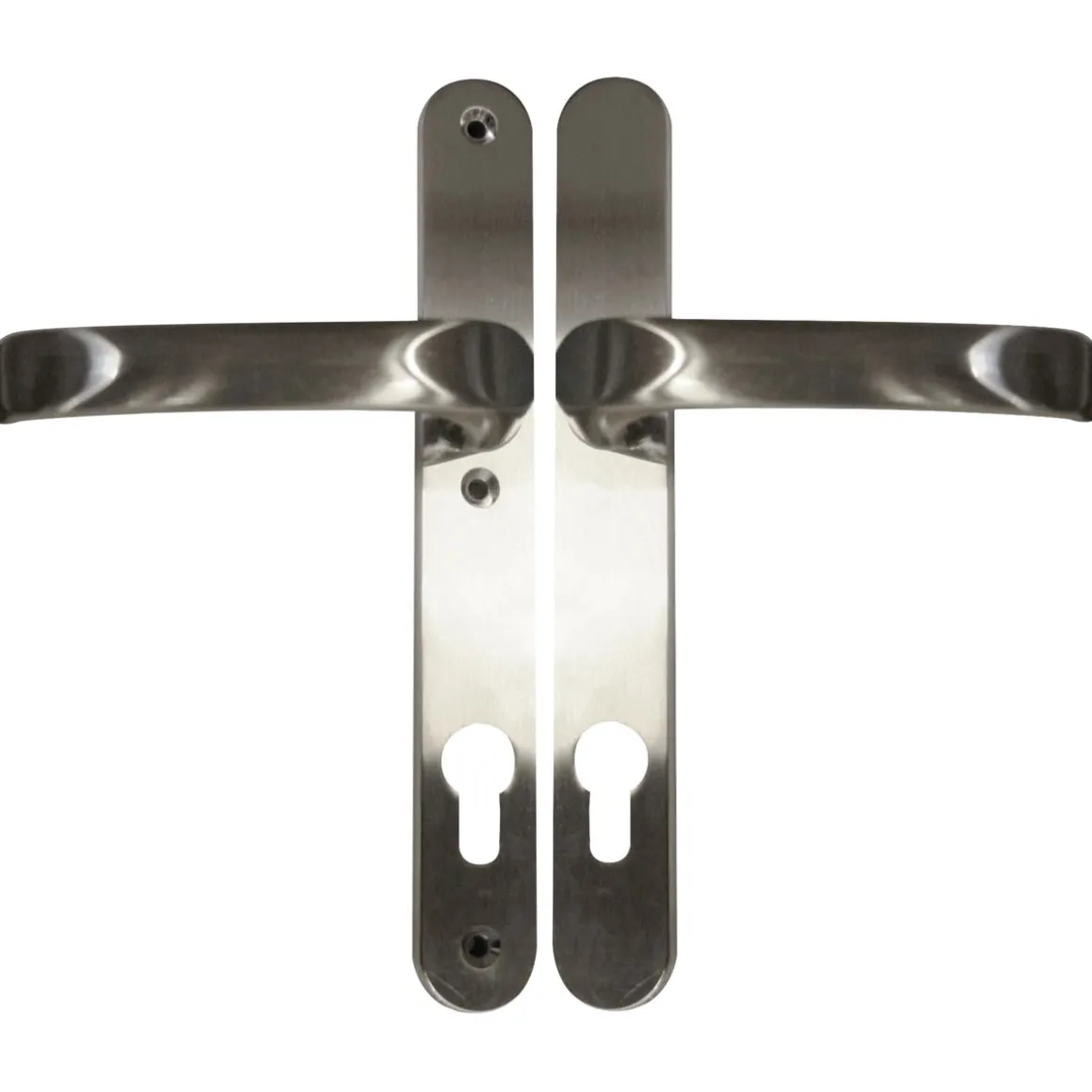 Alpertec Schmalrahmengarnitur Schmalrahmen-LS edelstahlfärbig rechts/links