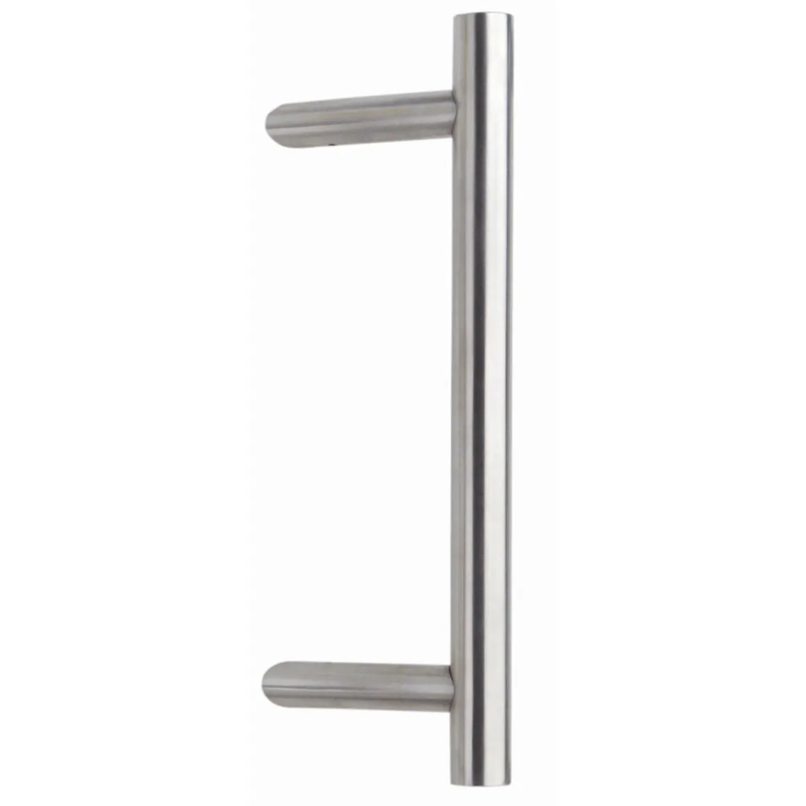 Alpertec Stoßgriff Edelstahl Durchmesser 30 mm Stütze schräg satiniert