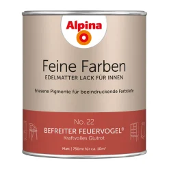 Alpina Buntlack Feine Farben Lack No 22 Befreiter Feuervogel edelmatt 750ml