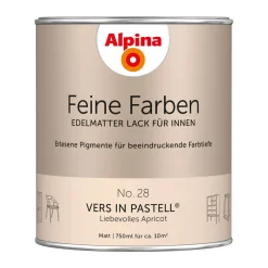Alpina Buntlack Feine Farben Lack No 28 Vers in Pastell edelmatt 750ml