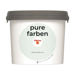 Alpina Innenfarbe pure farben 2,5 L Kreideblau matt