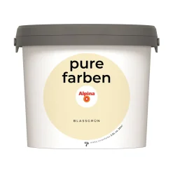Alpina Innenfarbe pure farben 2,5 L Blassgrün matt