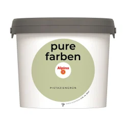 Alpina Innenfarbe pure farben 2,5 L Pistaziengrün matt