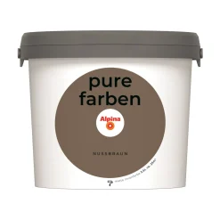 Alpina Innenfarbe pure farben 2,5 L Nussbraun matt
