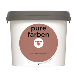 Alpina Innenfarbe pure farben 2,5 L Rhabarberrot matt