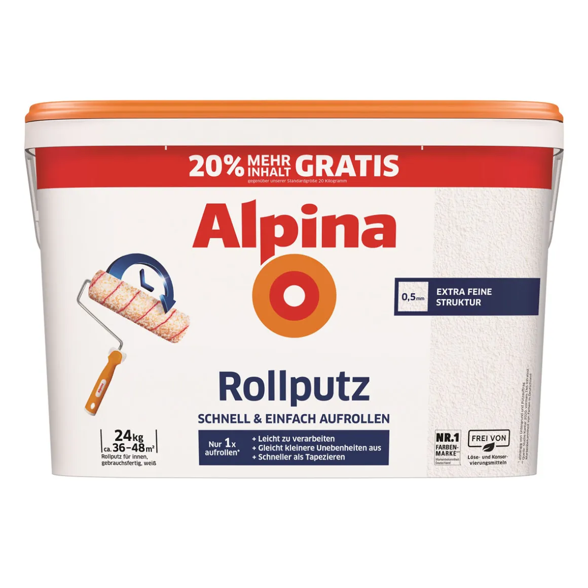Alpina Rollputz 20Kg zusätzlich 20% GRATIS