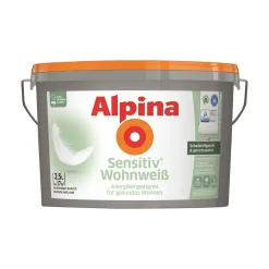 Alpina  Wandfarbe Sensitiv Wohnweiß 2,5 L