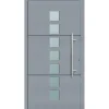 Aluminium Sicherheits-Haustür Tarent Superior 60 mm grau 100 x 210 cm Anschlag rechts inkl Griffset