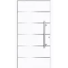 Aluminium Sicherheits-Haustür Livorno Superior 60 mm weiß 100 x 210 cm Anschlag rechts inkl Griffset