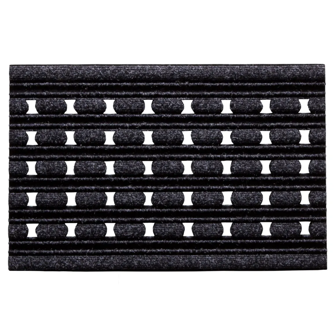 Außen-Rips-Matte Rusalka 40 x 60 cm anthrazit