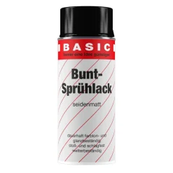 Basic Buntsprühlack schwarz seidenmatt 400 ml