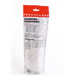 Basic Kabelbinder-Set weiß 250-teilig