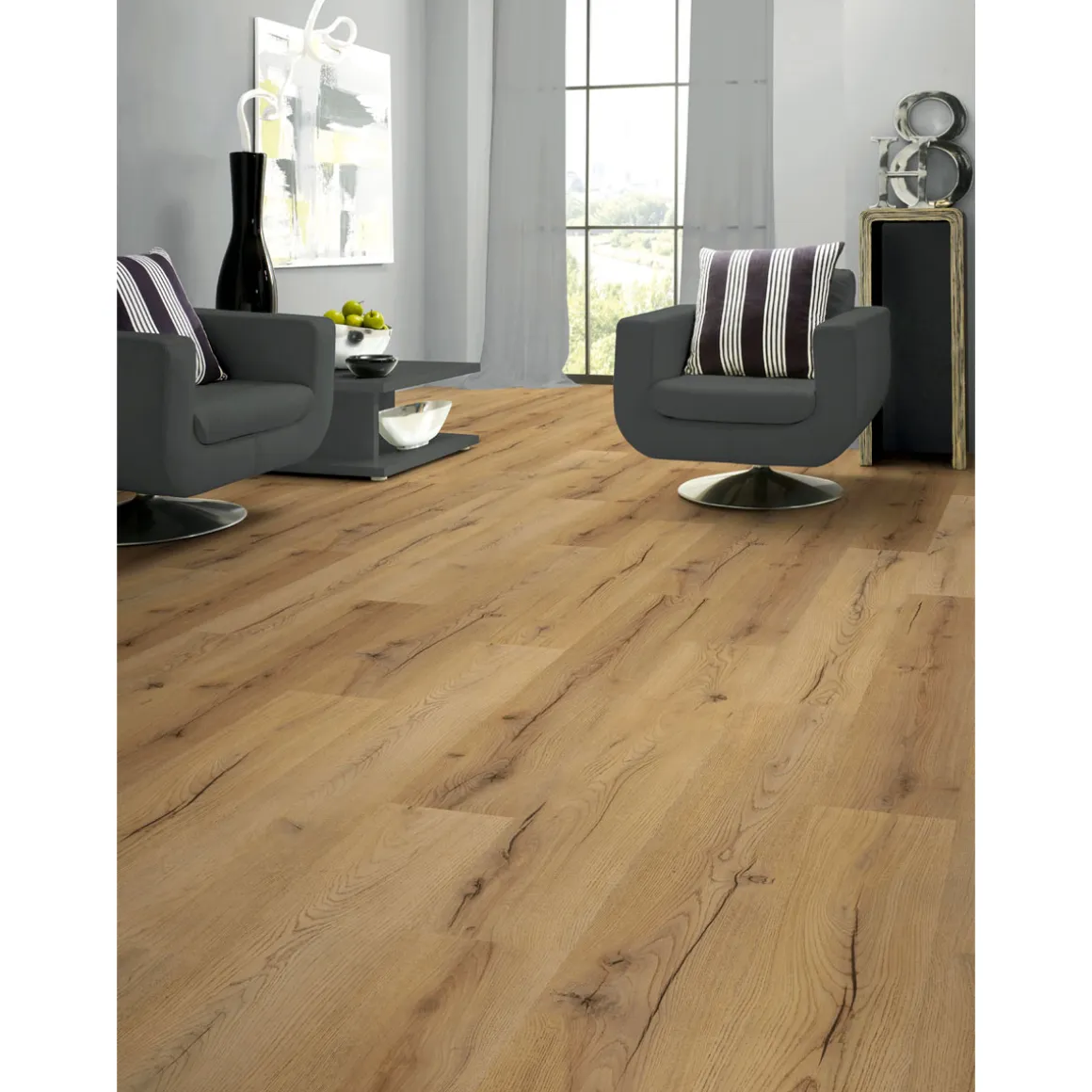 Basic Laminatboden Century Oak beige 138 x 19,3 cm