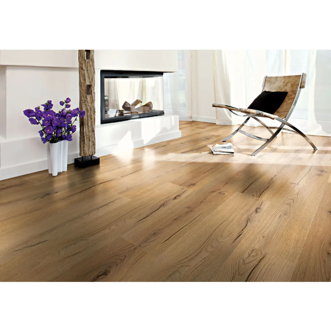 Basic Laminatboden Century Oak beige 138 x 19,3 cm