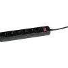 Basic Steckdosenleiste 6-fach schwarz