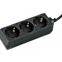 Basic Steckdosenleiste 3-fach schwarz