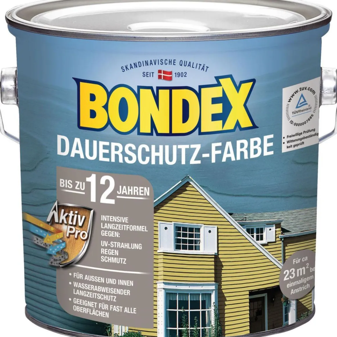 Bondex Dauerschutz-Farbe Cremeweiß 2,5 L