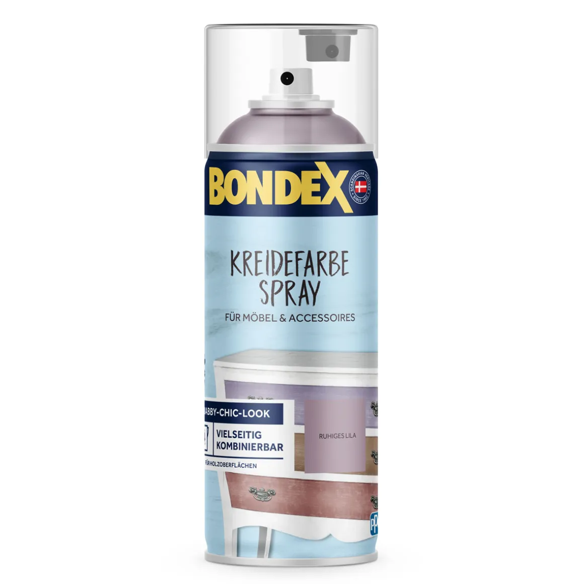 Bondex Kreidefarbe Spray ruhiges lila 0,4 L