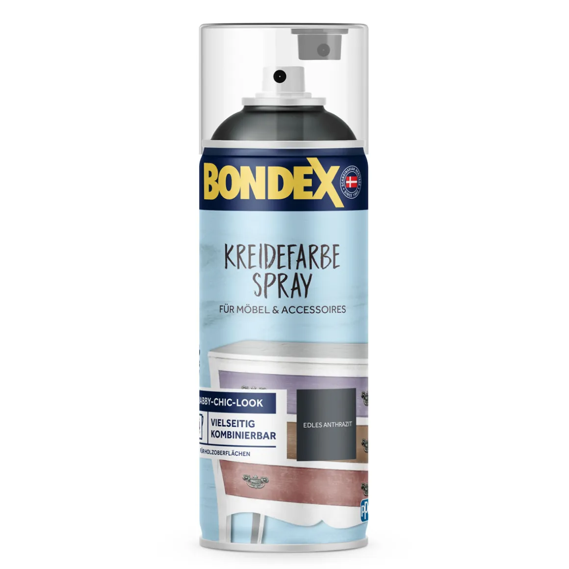 Bondex Kreidefarbe Spray creme weiß 0,4 L